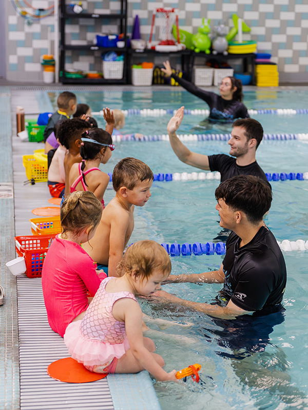 Swim Instructors instructing students